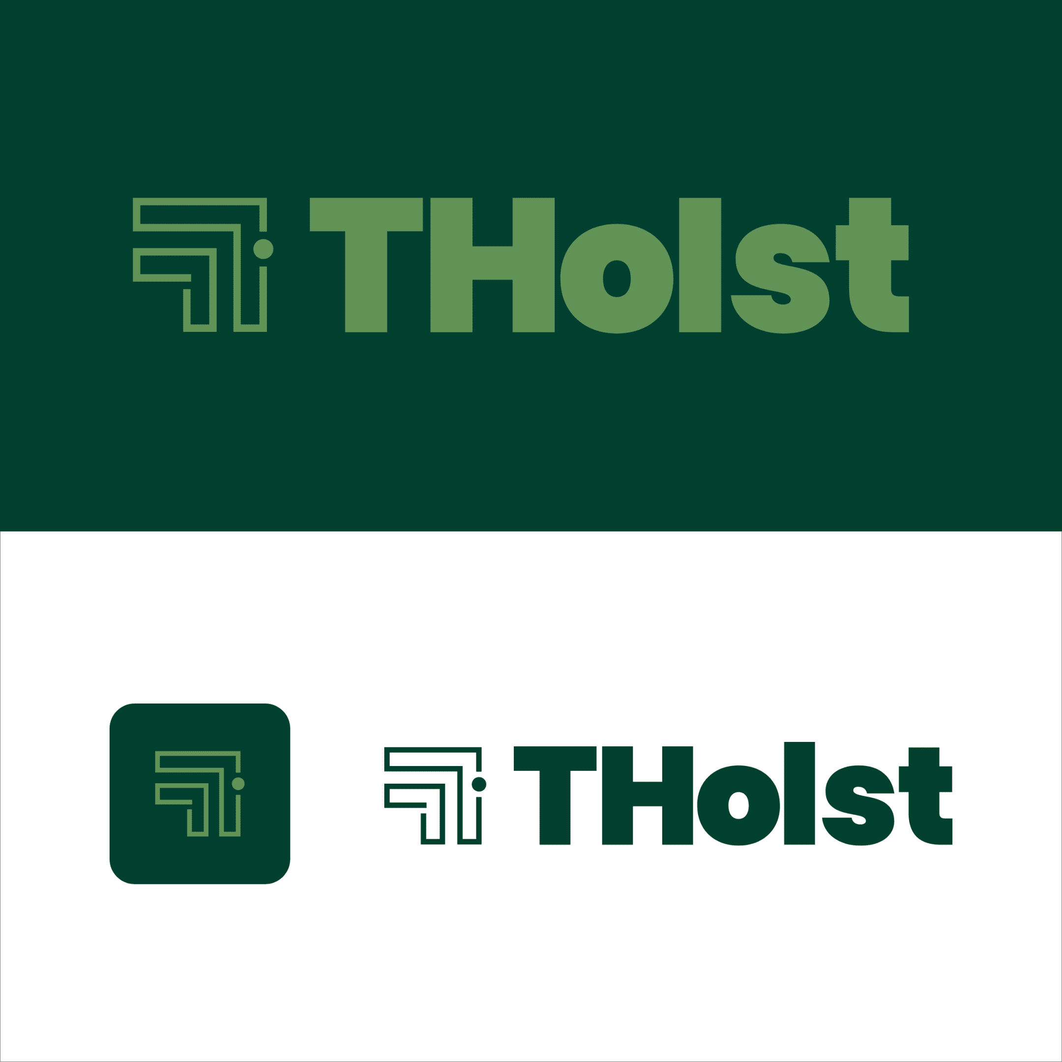 Logo - design til THolst, v. Thomas Holst Frederiksen i Aalborg