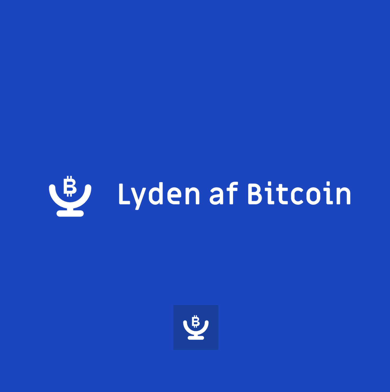Logo design pakke til - Lyden af Bitcoin