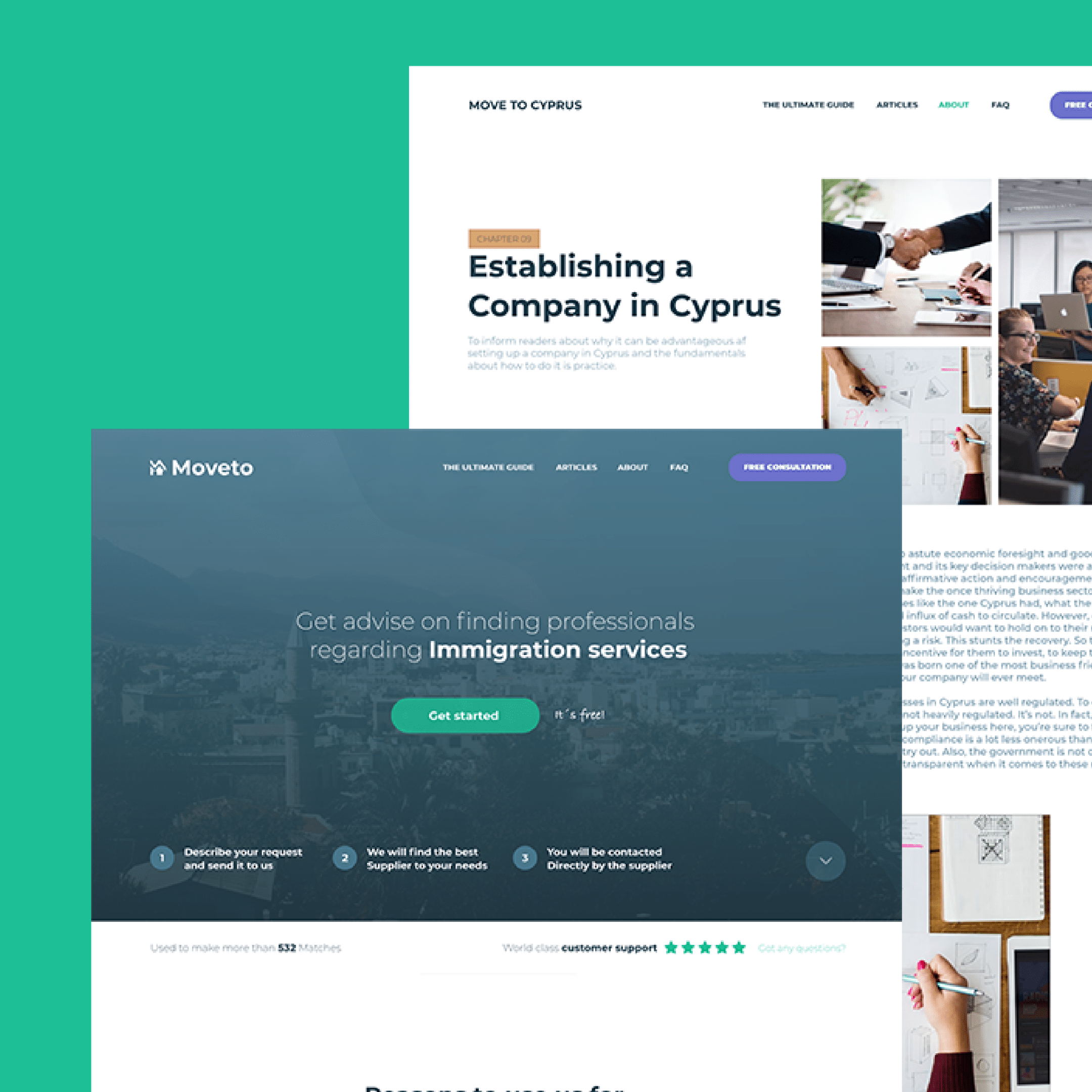 Webdesign til MovetoCyprus