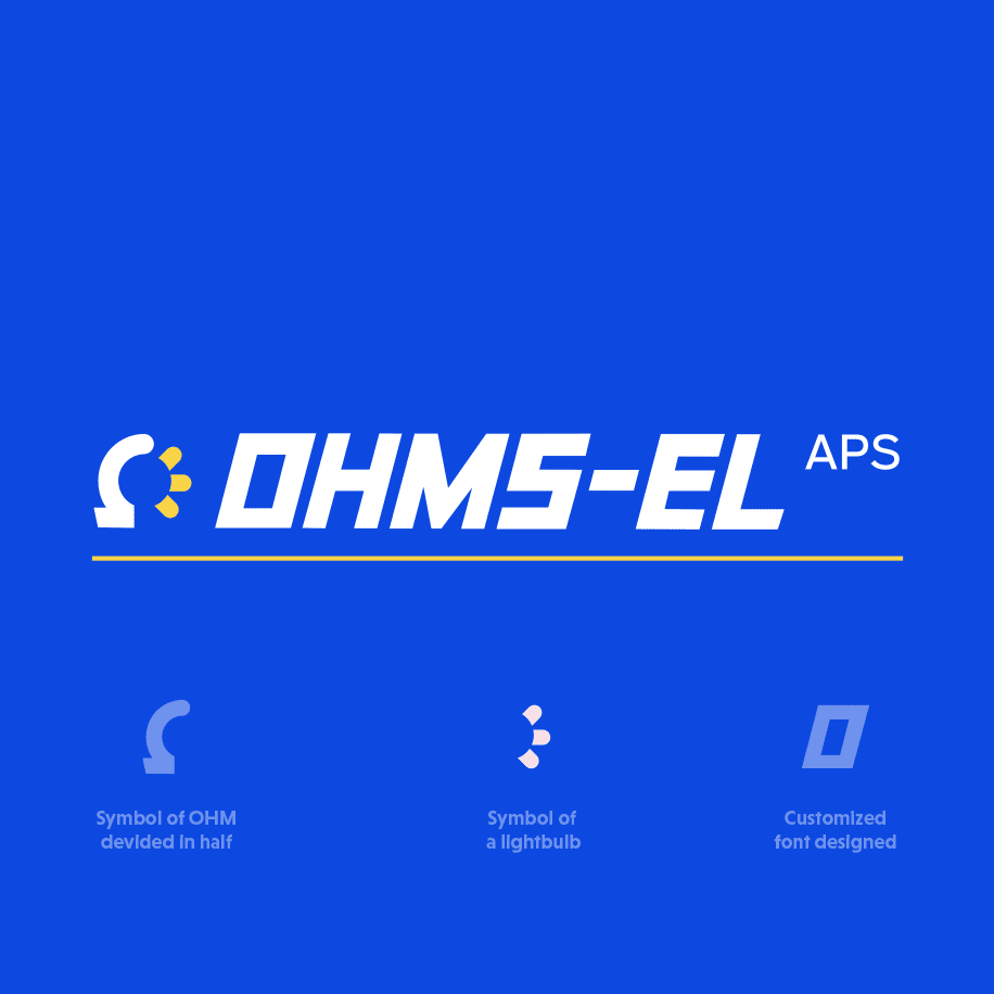 Logo design pakke til Ohms-el ApS